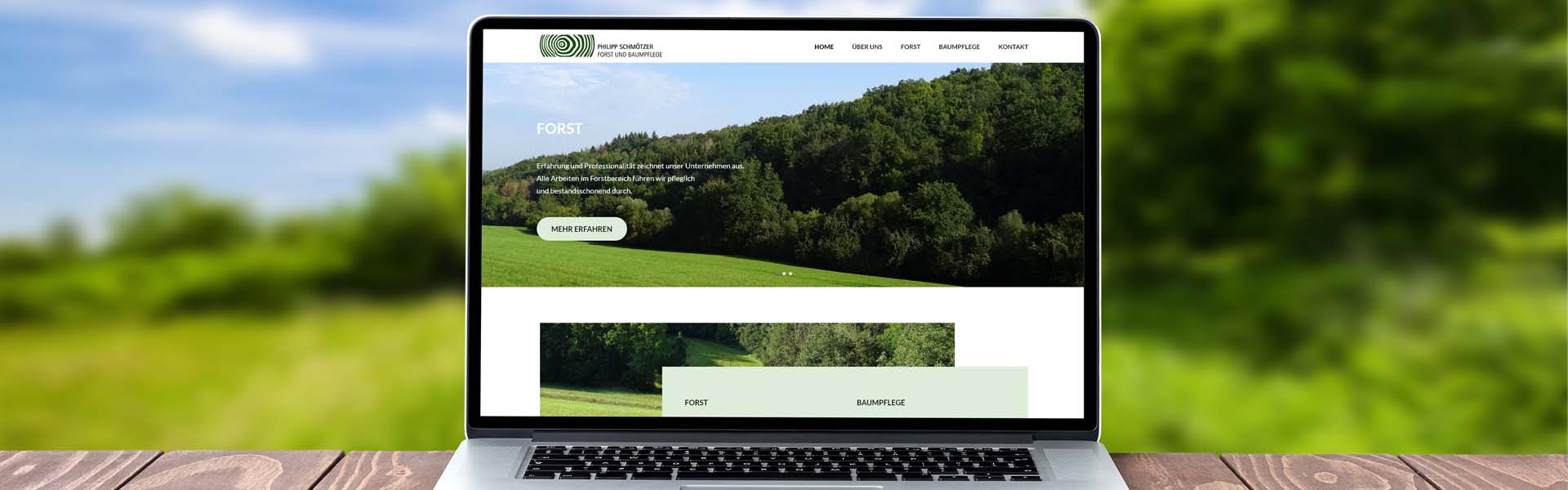 Homepage für Philipp Schmötzer Forst und Baumpflege