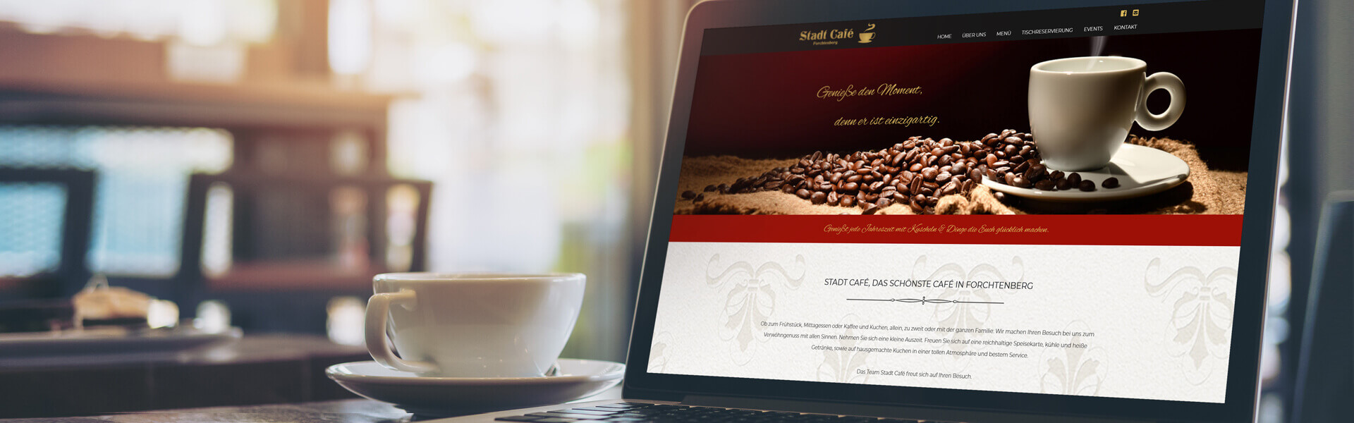 Neue Homepage für Stadt Café Forchtenberg