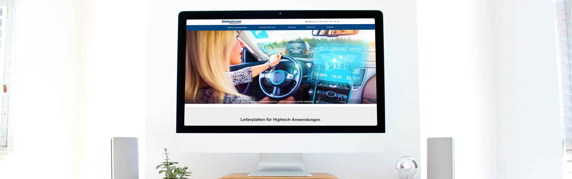 Neue Webseite für Unimicron Germany GmbH